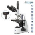 Euromex bScope 40X-1600X Trinocular Compound Microscope w/ 5MP USB 3 Digital Camera & E-plan Objectives BS1153-EPLA-5M3